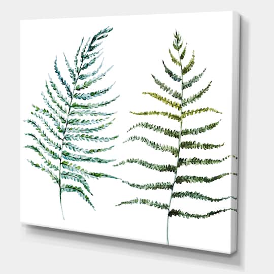 Designart - Two Fern Leaves